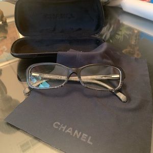 Chanel tortoise square eyeglasses